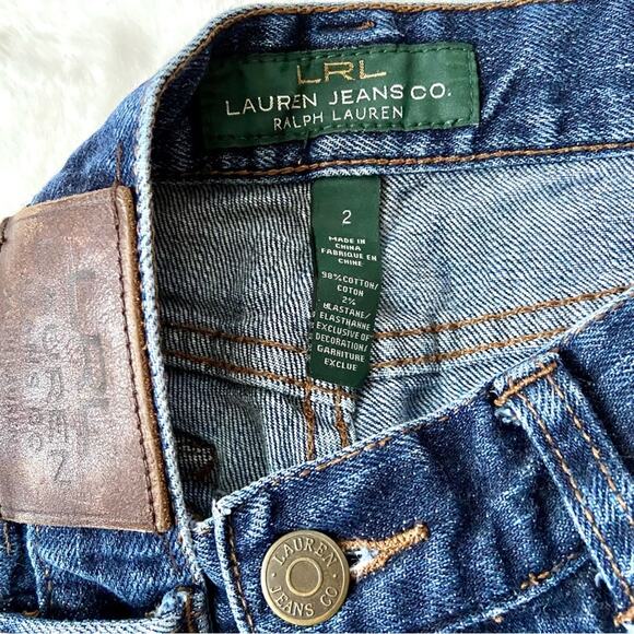 Ralph Lauren Boot Cut Jeans with Button Flap Pockets Size 2 - Picture 5 of 6